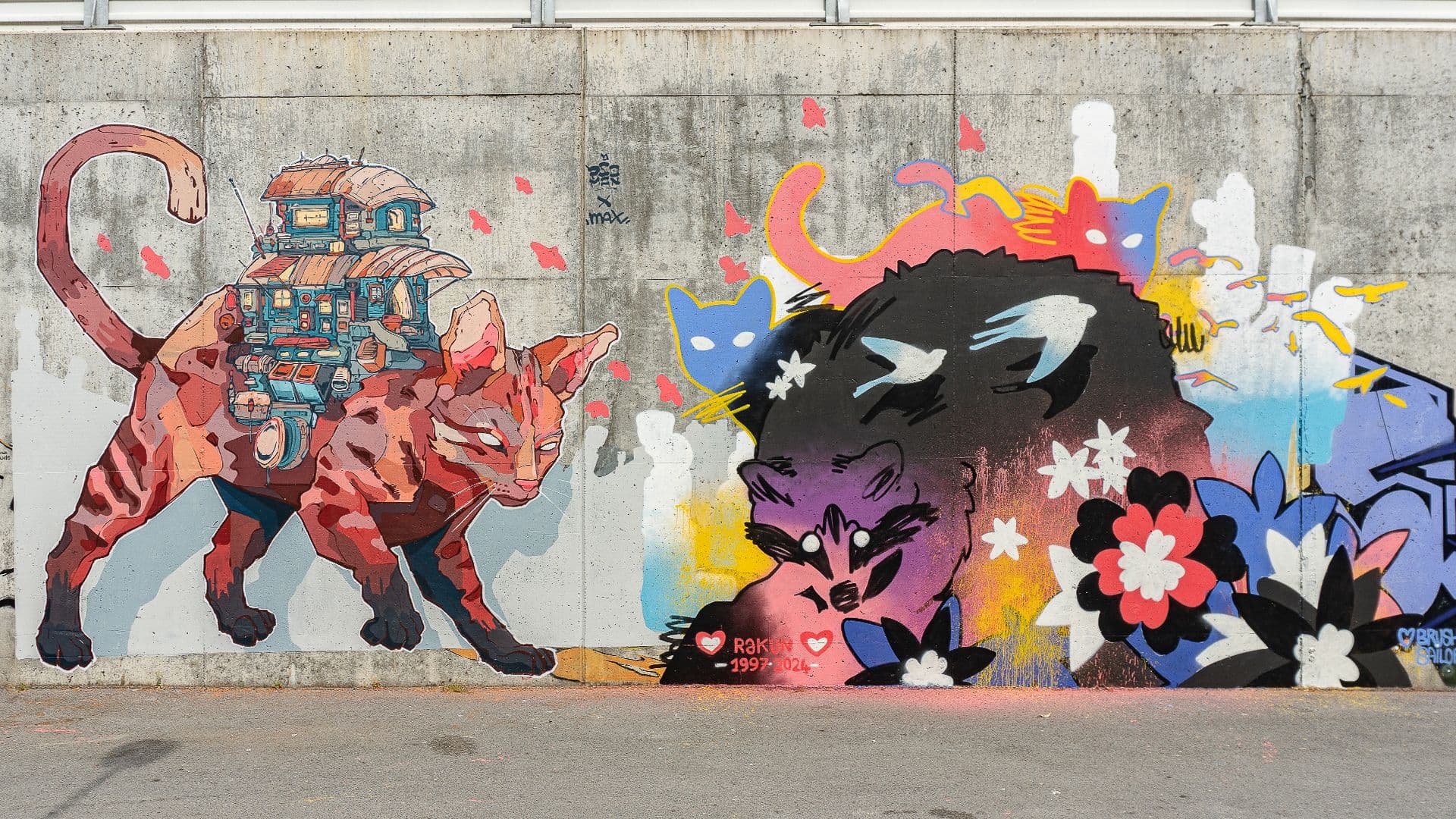 My path crossed Psoman and i collaborated on a wall. I’d like to share the result with you. This time, I painted it for our precious friend Rakun. I’ve known him since the first days he hit the streets. It’s hard to believe that such a talented and pure-hearted person is no longer with us. With all respect and love...